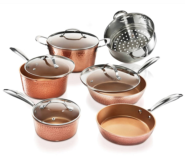 Gotham Steel - 10-Piece Cookware Set - Copper